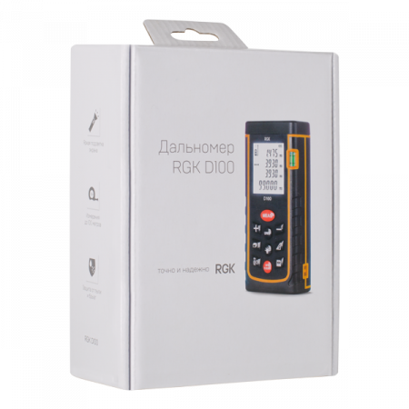 Лазерный дальномер RGK D100 с поверкой